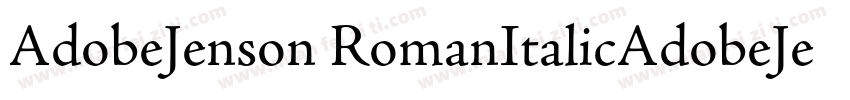 AdobeJenson RomanItalicAdobeJenson字体转换